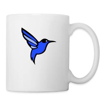 oiseau colibri - Mug blanc - blanc - Droite