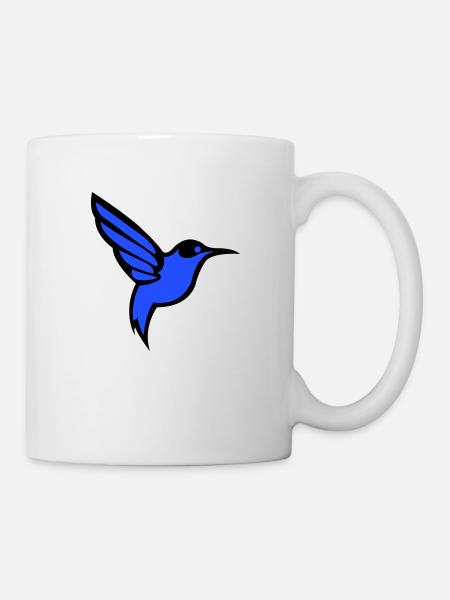 kolibri vogel - Tasse - Weiß