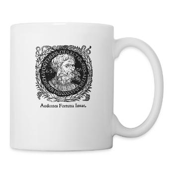 Luck helps the brave - Mug - white - Right
