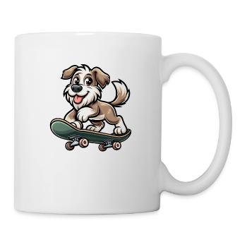 Cute Skater Dog - Tasse - Weiß - Rechts