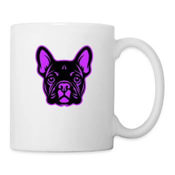 French Bulldog Dog Head - Mug - white - Right