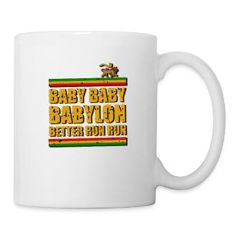 Run from Babylon - Tasse - Weiß - Rechts