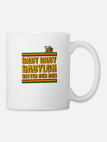 Run from Babylon - Tasse - Weiß