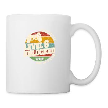 Vintage Né(e) un mois de 2018 anniversaire - Mug blanc - blanc - Droite