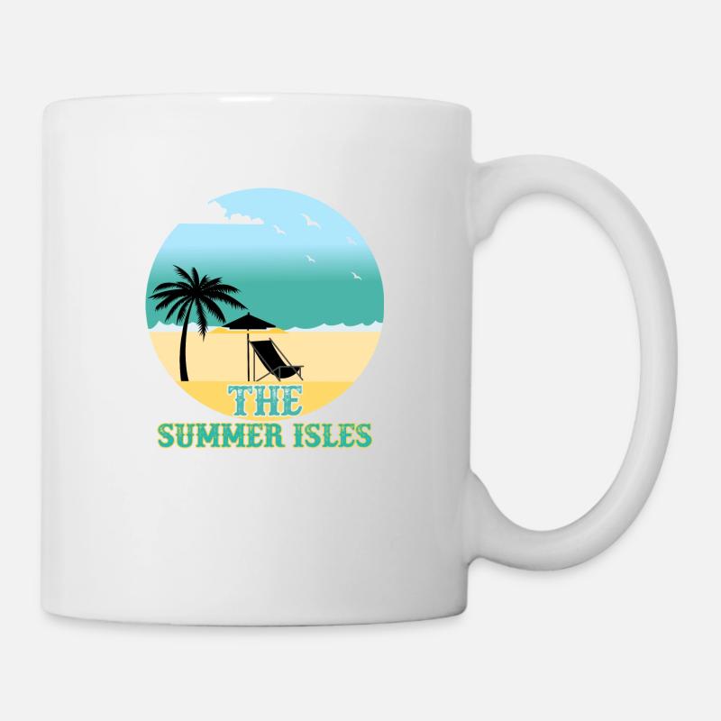 Die Inseln, Sommer - Tasse - Weiß