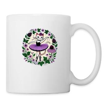 Cute Ballerina Kitty - Mug - white - Right