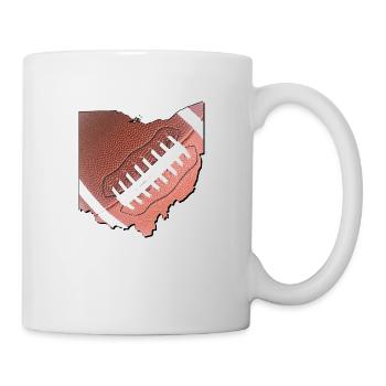 Ohio (États-Unis) | Vrai football | Carte - Mug blanc - blanc - Droite