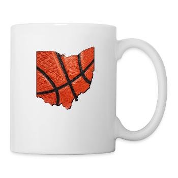 Ohio (États-Unis) | Vrai basket-ball | Carte - Mug blanc - blanc - Droite