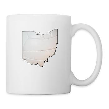 Ohio (États-Unis) | Vrai volley-ball | Carte - Mug blanc - blanc - Droite