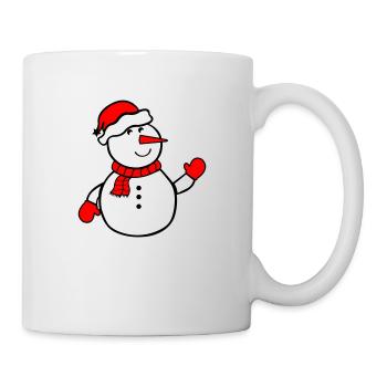 schneemann - Tasse - Weiß - Rechts