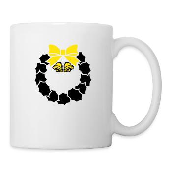 kranz glocken 002 - Tasse - Weiß - Rechts