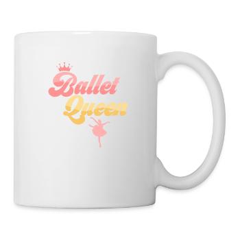 Ballet Queen Ballerina Woman Dance - Mug - white - Right