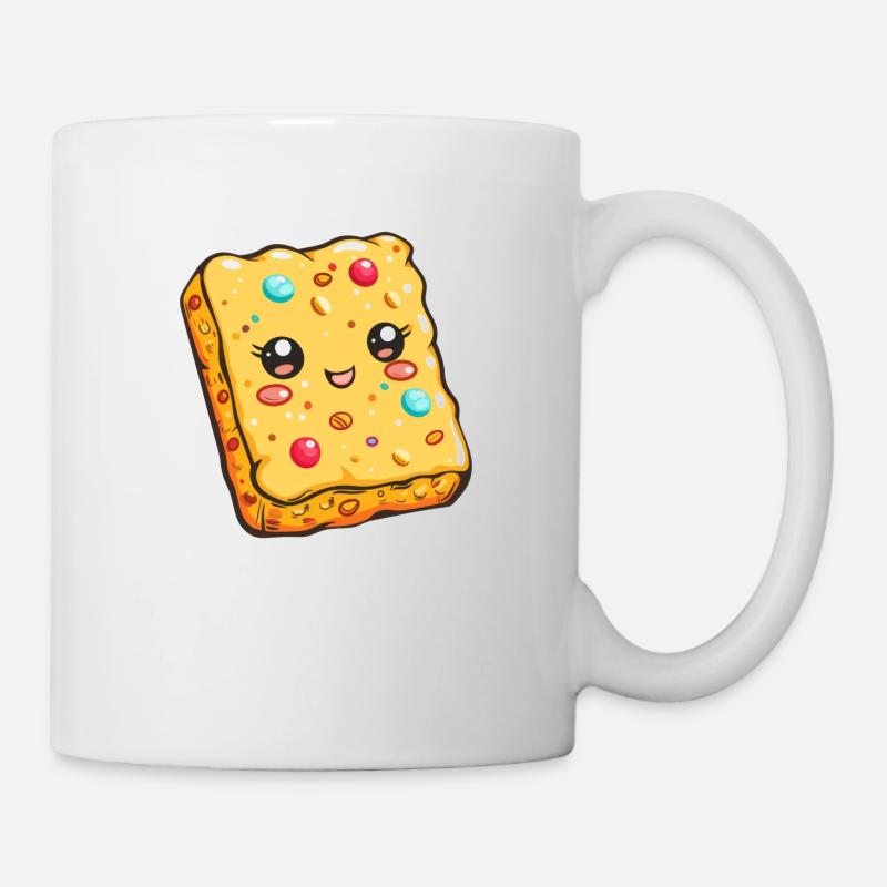 Biscuit drôle avec des pépites Bande dessinée - Mug blanc - blanc