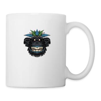 Tiki Chimpanzé - Mug blanc - blanc - Droite