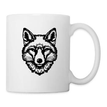 Fuchs Füchse - Tasse - Weiß - Rechts