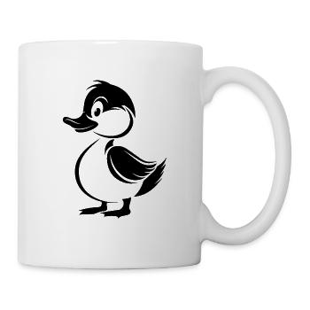 Ente Enten - Tasse - Weiß - Rechts
