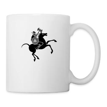 wikinger krieger 02 - Tasse - Weiß - Rechts