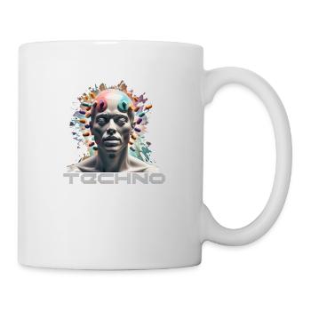 Techno Drogen Geschenk Geschenkidee - Tasse - Weiß - Rechts