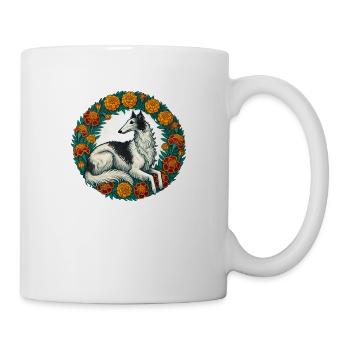 Barsoi - Tasse - Weiß - Rechts