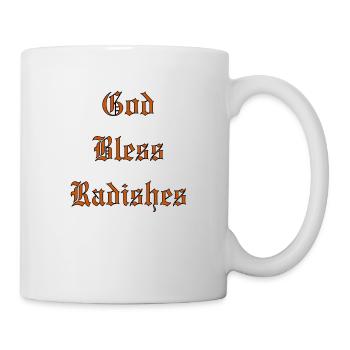 Que Dieu bénisse les radis - Mug blanc - blanc - Droite