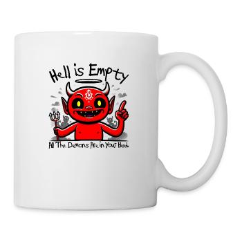 Joyeux diable Mème - Rétro Vintage Ironique - Mug blanc - blanc - Droite