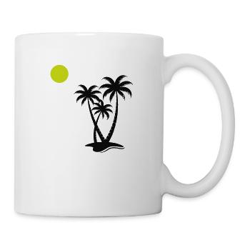 Palmiers 2 - Mug blanc - blanc - Droite