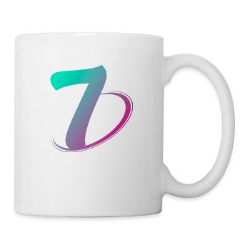 Nummer 7 mehrfarbig - Tasse - Weiß - Rechts