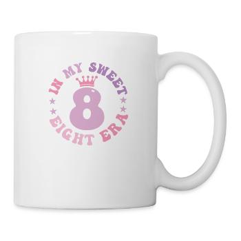 In My Sweet Eight Era 8th Birthday Groovy 8th bday - Mug blanc - blanc - Droite