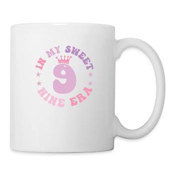In My Sweet Nine Era 9th Birthday Groovy 9th - Mug blanc - blanc - Droite