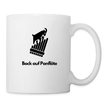 Bock auf Panflöte – Design amusant - Mug blanc - blanc - Droite