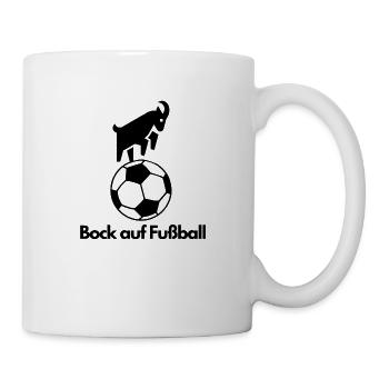 Bock auf Fußball – Lustiges Design - Mug blanc - blanc - Droite