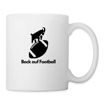 Bock auf Fußball – Lustiges Design - Mug blanc - blanc - Droite