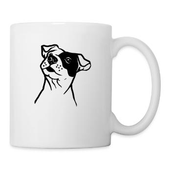 Staffordshire Terrier - Mug blanc - blanc - Droite