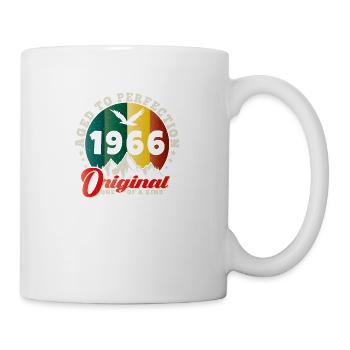 Vintage Geburtstag 1966 - Retro Geschenkidee 1966 - Tasse - Weiß - Rechts