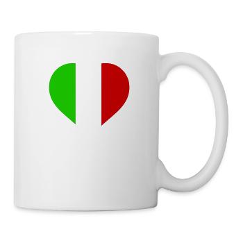 herz italien - Tasse - Weiß - Rechts