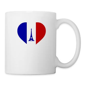 Cœur France - Mug blanc - blanc - Droite