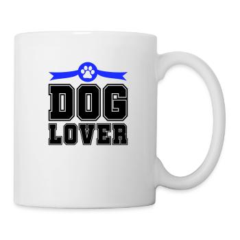 dog lover - Tasse - Weiß - Rechts