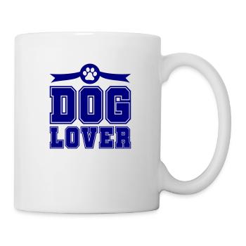 dog lover - Tasse - Weiß - Rechts