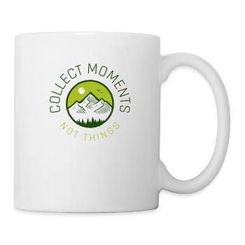 Collect moments not things - Mug - white - Right