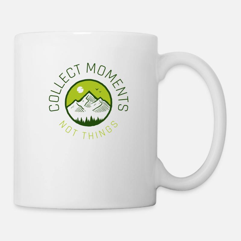 Collectionnez des moments, pas des choses - Mug blanc - blanc