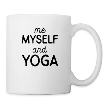 Yoga Sprüche - Tasse - Weiß - Rechts