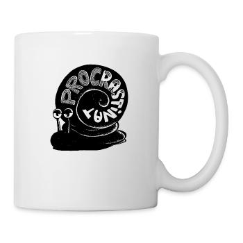 Procastinator Schnecke - Tasse - Weiß - Rechts