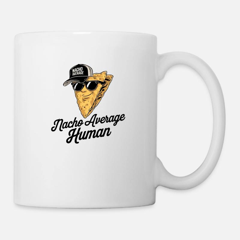 Nacho Humain Moyen - Mug blanc - blanc