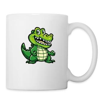krokodil - Tasse - Weiß - Rechts