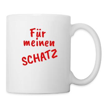 Für meinen Schatz - Tasse - Weiß - Rechts