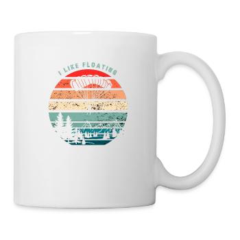 Ich mag Schweben - Retro Skydiving - Tasse - Weiß - Rechts