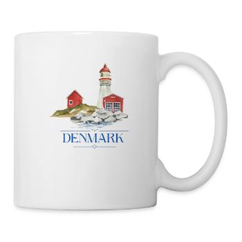 Phare du Danemark tiny house au bord de la mer - Mug blanc - blanc - Droite