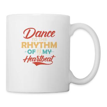 Danse au rythme de mon rythme cardiaque Salsa Danse La - Mug blanc - blanc - Droite