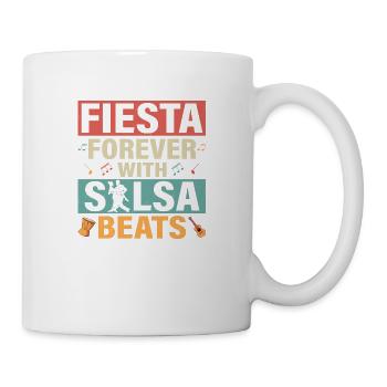 Fiesta Forever With Salsa Beats Latin Music Salsa - Mug - white - Right