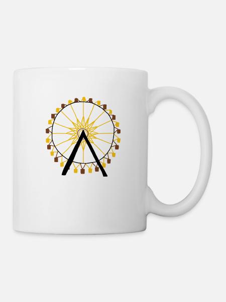 Riesenrad - Tasse - Weiß